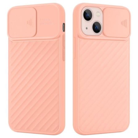 Skyddsfodral för Apple iPhone 13 Hölster i Matt Rosa Etui Case Cover Silikon TPU och kameraskydd