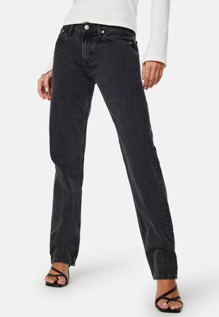 Calvin Klein Jeans Low Rise Straight 1BY Denim Black Klær