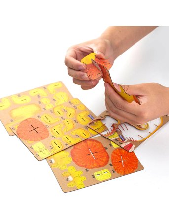 mierEdu 3D Puzzle With Sound - Lion - Yellow - ONE SIZE