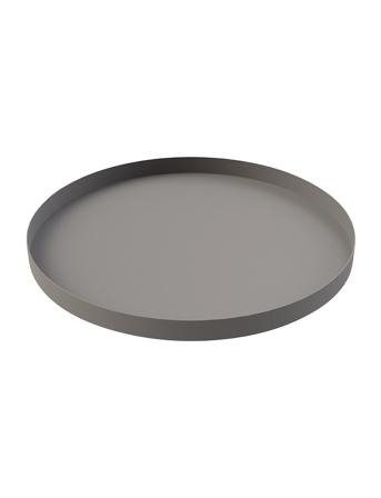 Tray Circle 300X20Mm Home Decoration Decorative Platters & Bowls Harmaa Cooee Design