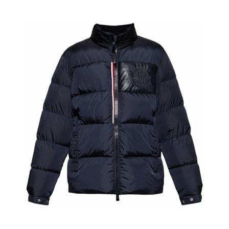 Moncler - Dunjackor - Blå - Herr - Storlek: L, Herr, Storlek: L