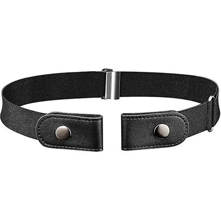 Musta vyö ilman solkea, joustava musta