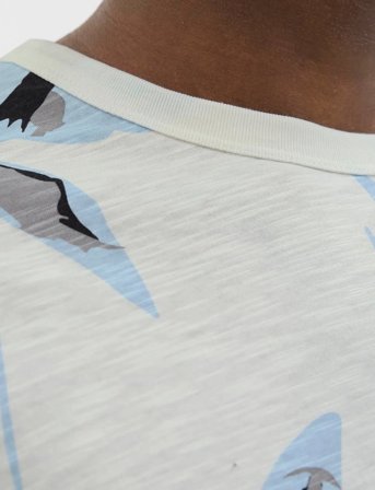 Jack & Jones Jprblapalermo Aop Ss Tee - Cream - XL