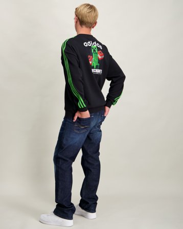 Adidas Originals CREW Svart Tröjor Kille - Kids Brand Store