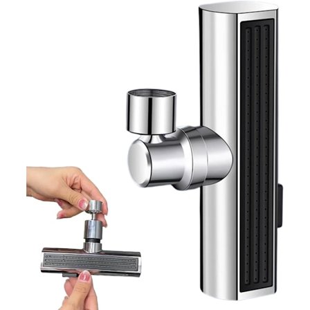 Kran Spraydyse, 3 Modus Kran Dyse, 3 Modus Vask Kran Deler, Sprutsikker Baderomskran Tilbehør Sprøyte for Restaurant, Toalett, Hotell