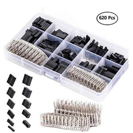 620 stk. 2,54 mm DuPont jumperhovedstikhus med terminal