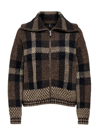 ONLY | Onlmaroon Ls Zip Collar Cardigan Knt | S