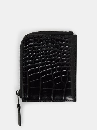 J.Lindeberg - Croc Wallet - Black - Man - Onesize