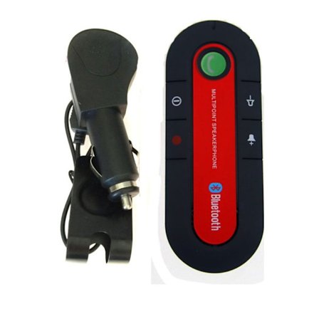 Handsfree Bluetooth Bluetooth högtalare för bil RÖD