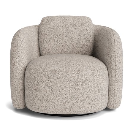 Lana lænestol, drejefunktion - Puente Lys Greige - 102x95x81 - Lænestol