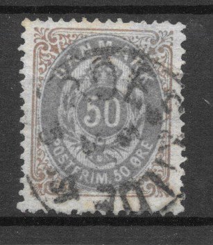 Danmark 1875 - AFA 30a - Stemplet
