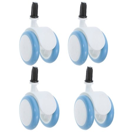 4 stk. Hjul Universal Gåstol Hjul Erstatning Plast Gummi Hjul For Baby Vogn Lekegrind Gåstol Tilbehør