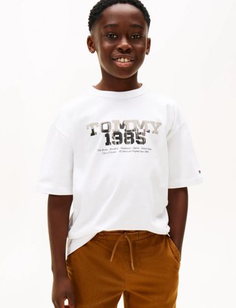 Tommy Hilfiger Tommy 1985 Graphic Print Tee Ss - White - 176