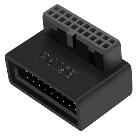 PH19B USB 3.0 sisäinen otsikko USB3.0 19/20P liitin 90 asteen sovitinmuunnin tietokoneen emolevylle