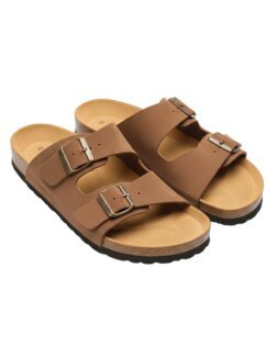 Herresandal brun semsket skinn Airbed Brun - 44 - Embla of Sweden