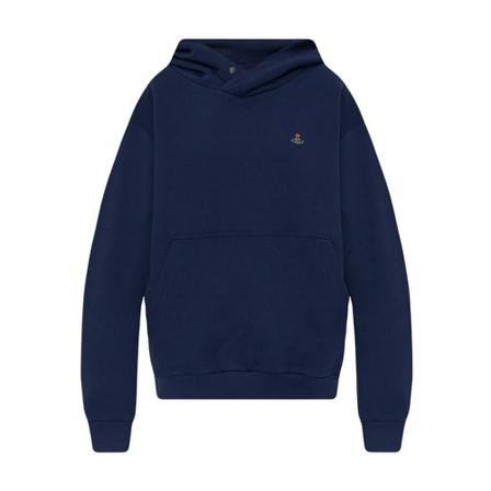Vivienne Westwood Logo-embroidered hoodie Blå, Dame