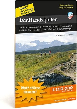 Calazo Fjällkarta Jämtlandsfjällen 1:100 000