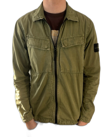 Grön overshirt från Stone Island