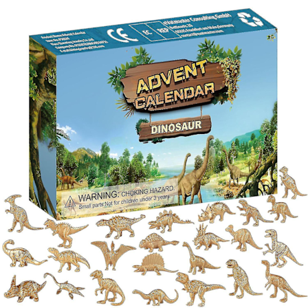 Joulukalenteri Kultaisen Dinosauruksen Joulukalenteri 2023 Joulunodotuksen Juhlaherkkuja Lapsille Pojille Tytöille