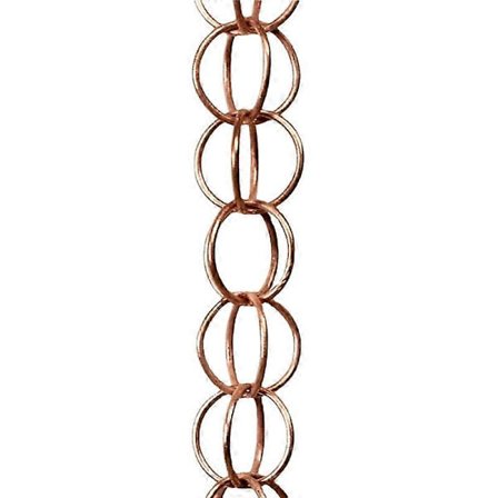 Regnkæde i stål med blade, havegave til mor, tagrender, regnfanger til nedløbsrør med adapter, tyk