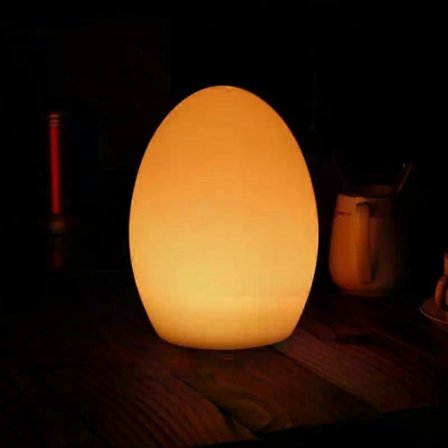 LED Æggeformet Natlampe USB Genopladelig RGB Klap Lampe Baby Strøm Sovende Øjenbeskyttelse Lampe Udendørs Kaffebar Lamper