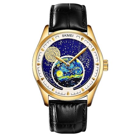 Skmei 2115 30m vedenkestävä kuun vaihe kvartsikello