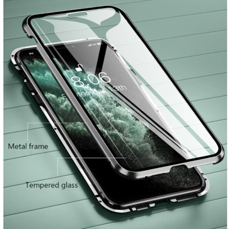 metallfodrall till iphone 12/12 pro svart