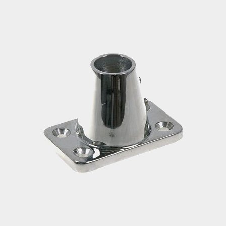Base per pulpito, Ø25.4 mm, acciaio inossidabile, dritta