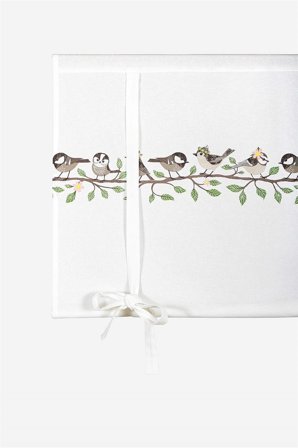 Cellbes of Sweden - Hissgardin Birds - vit - - 100 x 100 cm