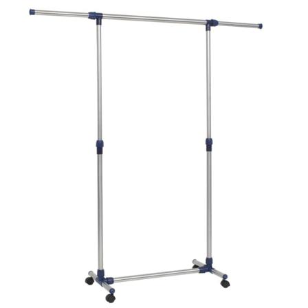 Vidaxl Justerbar Klädhängare Rostfritt Stål 165x44x150 Cm Silver Silver