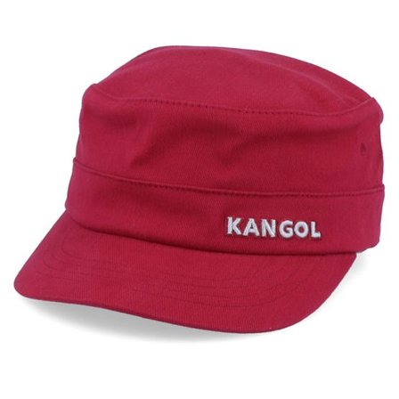 Kangol - Röd army Keps - Cotton Twill Army Cap Red Flexfit @ Hatstore