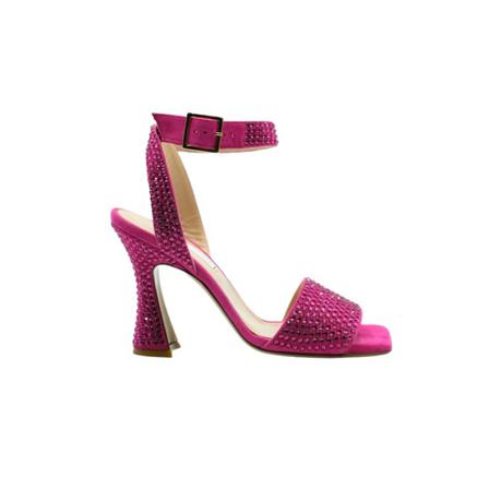 Giampaolo Viozzi, Leather sandals Różowy, Kobieta, Rozmiar: 36 EU