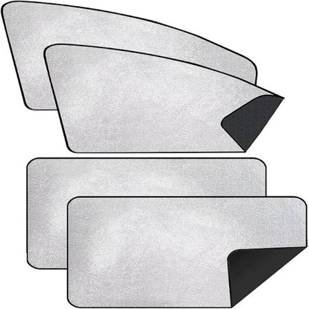 Bilsolskjerming - Bilskjerming for baby/barn/kjæledyr/voksne, med UV-beskyttelse, personvern, sølv