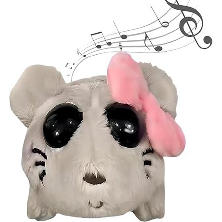 Cute Hamster Plush Toy 2024 Adorable Hamster Meme Plushies with Built-in Sound