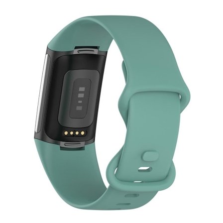 Fitbit Charge 5 enkel TPU-klockarmband - Grön / Storlek: S