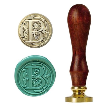 Bokstav A-Z Vax Sigillstämpel, Vintage Retro Vaxförseglingsstämpel, Klassisk Mässingshuvud Trähandtag Alfabet Bokstav Initial Vax 