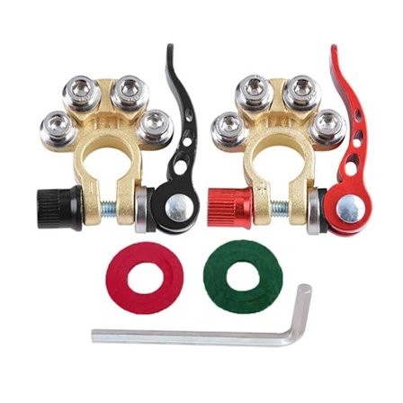 1 par 12V 24V bil batteri terminaler hurtig afbrydelse auto kabler stik ledning kabel afbrydelse stik auto tilbehør