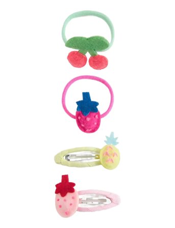 Pack Of Hairpins And Hair Bands Patterned Mango