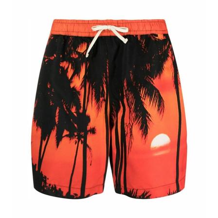 Blue Sky Inn, Beachwear Oranje, Heren, Maat:L