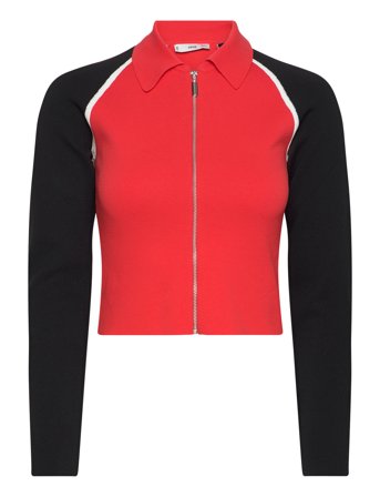 Mango | Zipper Crop Cardigan | XL