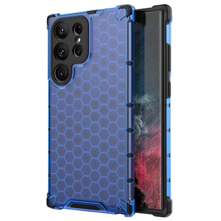 Bofink Honeycomb Samsung Galaxy S23 Ultra Etui - Blå