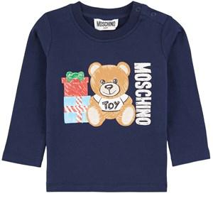 Moschino Branded Graphic T-shirt Navy - Tops - 2-3 years - Navy - Junge