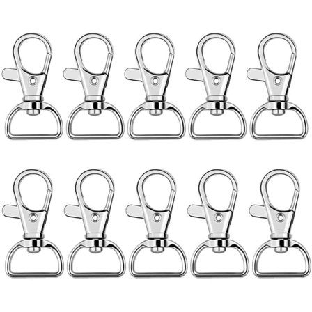 Karabiinikoukku avaimenperäpussi, 50 kpl, 360° avaimenperille