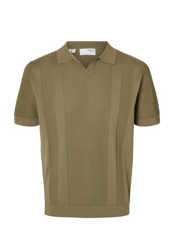 Selected | Slhchanning Ss Knit Structure Open Polo | S