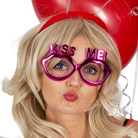 Briller Kiss Me Mørkerosa
