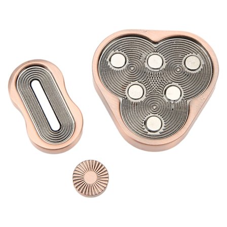 Stress Relief Slider Metall Klick Triangel Portabel Metall Sensorisk Slider Fidget Leksaker Kompatibel med Arbete