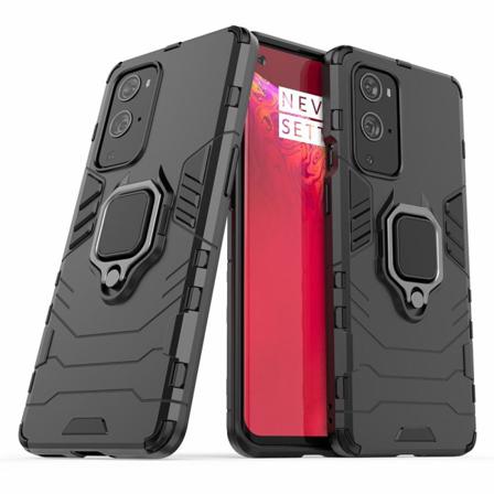 Oneplus 9 Pro - Hybrid Ring Skal - Svart Black Svart