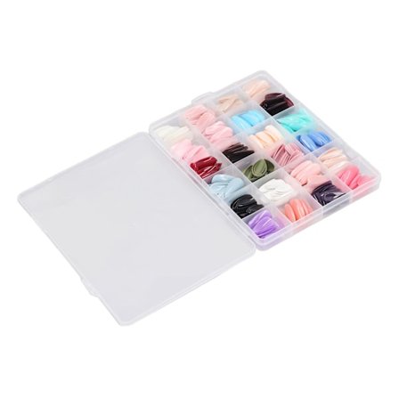 576 stk. Løsnagler Sett Full Dekning Ren Farge Moderne Press På Falske Negler Kunsttips