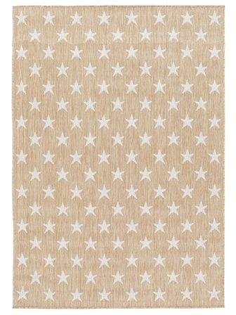 Waschbar Innen-/Outdoor-Teppich Starstruck Beige Oeko-Tex