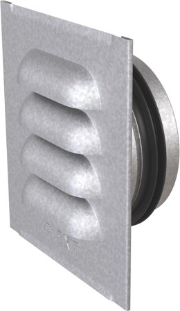 Flexit 02332 Ventilgaller med nippel 153 x 153 mm, Ventilation